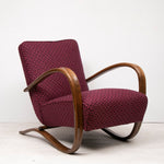 Pair of 1930s Art Deco H269 Armchairs by Jindrich Halabala