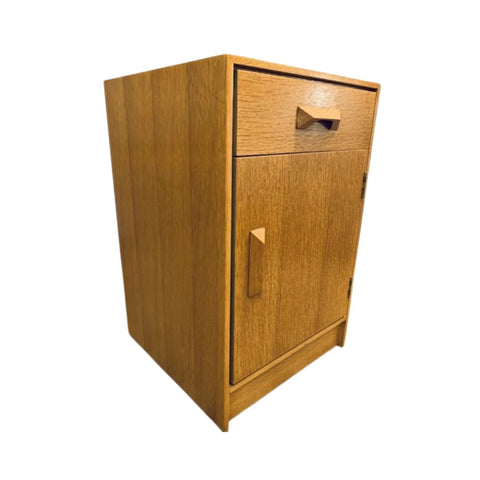 1950s Stag Furniture Oak 'Concord Range' Bedside Table