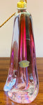 1950s Val St Lambert Pink Crystal Table Lamp