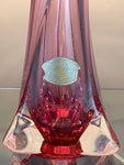 1950s Val St Lambert Pink Table Lamp