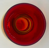 1960s Blenko Style Tangerine Art Glass Vase