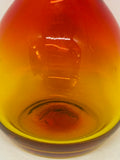 1960s Blenko Style Tangerine Art Glass Vase