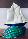 1960s French Vallauris Ceramic Yacht Lamp