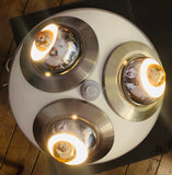 1960s Italian Space Age UFO Flush Mount Ceiling Light