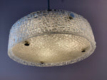 1960s Kaiser Textured Glass Ceiling Light