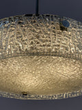 1960s Kaiser Textured Glass Ceiling Light