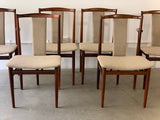 1960s Set of 6 Rosewood Henning Sorensen Dining Chairs