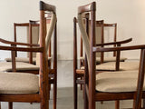 1960s Set of 6 Rosewood Henning Sorensen Dining Chairs