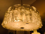 1960s Small Doria Iced Glass Chandelier