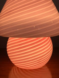 1960s Vetri Murano Glass Pink Table Lamp