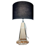 1960s Belgium Clear Glass Table Lamp