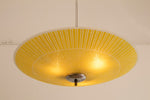 1960s Czech Napako Yellow Glass Pendant Light