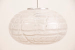 1970S Doria Crackle Glass Pumpkin Pendant Light