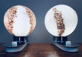 Pair of 1970s Doria Globe Table Lamps