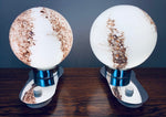 Pair of 1970s Doria Globe Table Lamps