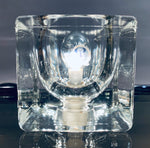 1970s Peill & Putzler Clear Glass Cube Light