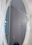 1970s Hillebrand Oval Illuminated Wall Mirror