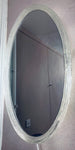 1970s Hillebrand Oval Illuminated Wall Mirror