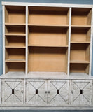 1970s Veneered Travertine Bookcase