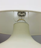 1970s Glashütte Limburg Opaline Glass Table Lamp