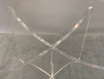 1970s Belgium Space Age Glass and Acrylic Coffee Table
