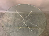 1970s Belgium Space Age Glass and Acrylic Coffee Table