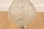 1970s Italian Polished Brass & Molen Glass Lamp