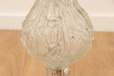 1970s Italian Polished Brass & Molen Glass Lamp