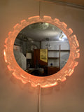 1970s Vintage German Lucite Illuminated Wall Mirror from Erco