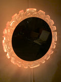 1970s Vintage German Lucite Illuminated Wall Mirror from Erco