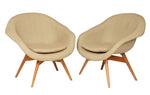 Pair of 1960s Czech Shell Chairs By Frantisek Jirak