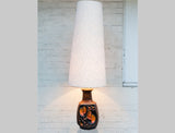 1970s Fat Lava Ceramic Lamp base