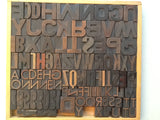 VINTAGE PRINTING BLOCKS - Letters and Numbers