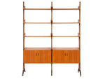 1960's Italian Teak Veneer Wall Unit by AV Arredamenti Contemporanei