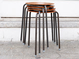 1960's set of 4 'Dot' Stacking Stools By Arne Jacobsen