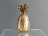 VINTAGE LARGE BRASS PINEAPPLE ICE BUCKET