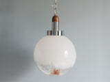 Murano Glass Flower Pendant light by Mazzega