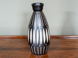 1970's ANTON PIESCHE SGRAFFITO ABSTRACT GERMAN POTTERY CONICAL VASE