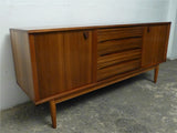 Morris of Glasgow Walnut and Teak Sideboard