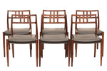 Set of 6 1960s Niels Moller Rosewood Model 79 Dining Chairs