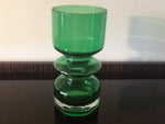 Finnish Riihimaki Lasi Oy 1376 Emerald Green Vase