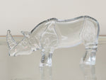 1970s Swedish Kosta Boda Rhinoceros Art Glass Figurine