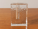 1970's German Wiesenthal Solifleur Block Glass Vase