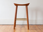 Vintage Bentwood Solid Teak Ply Bar Stool