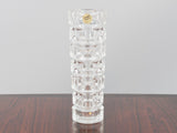 1960s CRISTAL D'Arques French Lead Crystal Faceted Vase