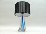 Val St Lambert Blue Lamp Base