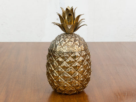 1960S MAURO MANETTI FIRENZE GILT PINEAPPLE ICE BUCKET