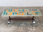 1970S ABSTRACT TILED COFFEE TABLE