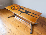 1960s Tiled Top and Chrome Coffee Table