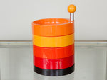 1970's Emsa W. Germany Space Age Colourful Stackable Snack Dishes